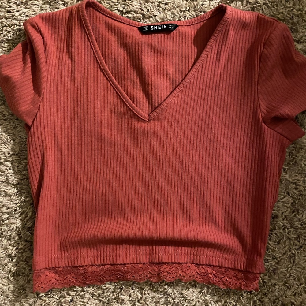 Shein V-Neck Crop Top
